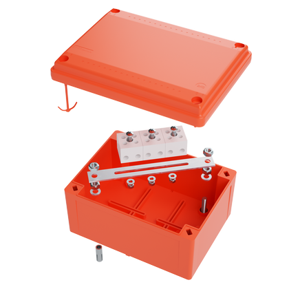 ДКС Коробка пластиковая FS с гладкими стенками и клеммниками, IP56,100х100х50мм, 5р, 450V,20A,10мм.кв