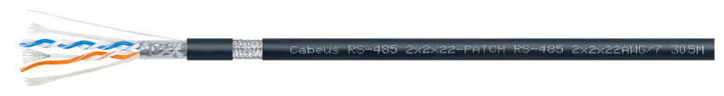 Кабель интерфейсный CABEUS RS-485 2X2X22AWG/7